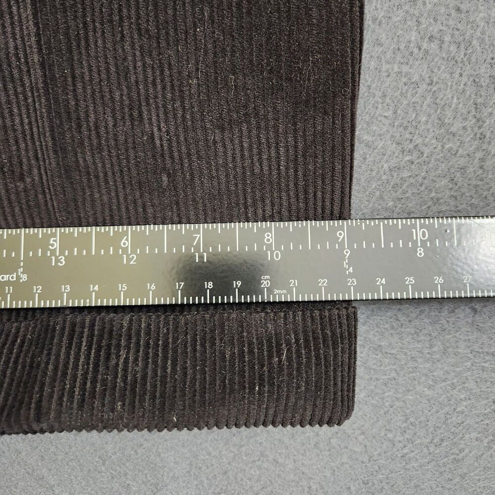 Lauren Ralph Lauren Men 38X34 Black Straight Leg Pleated Corduroy Pants - Picture 8 of 10